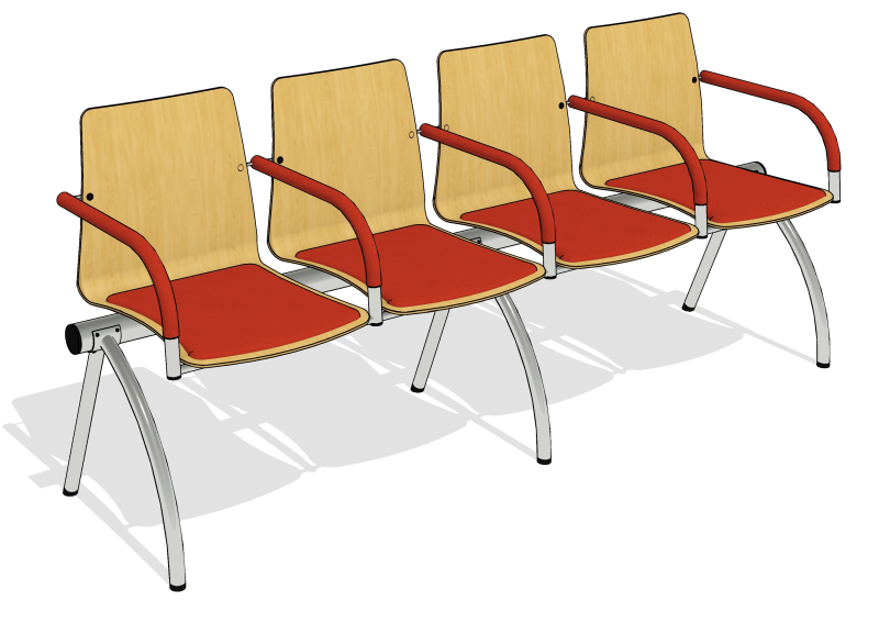 sh_Cadeira_Espera_4L_CALMK0264_-_Calm_Four_Seater_Armed_Beam_Red7