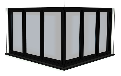Janela PVC 3 Folhas Correr de C