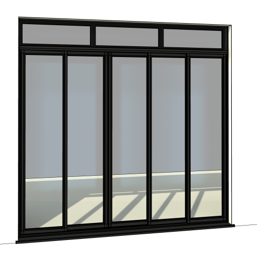 sh_Porta_Aluminio_5_Folhas_Correr_3_Vidro_Fixo_Sup_Ext0